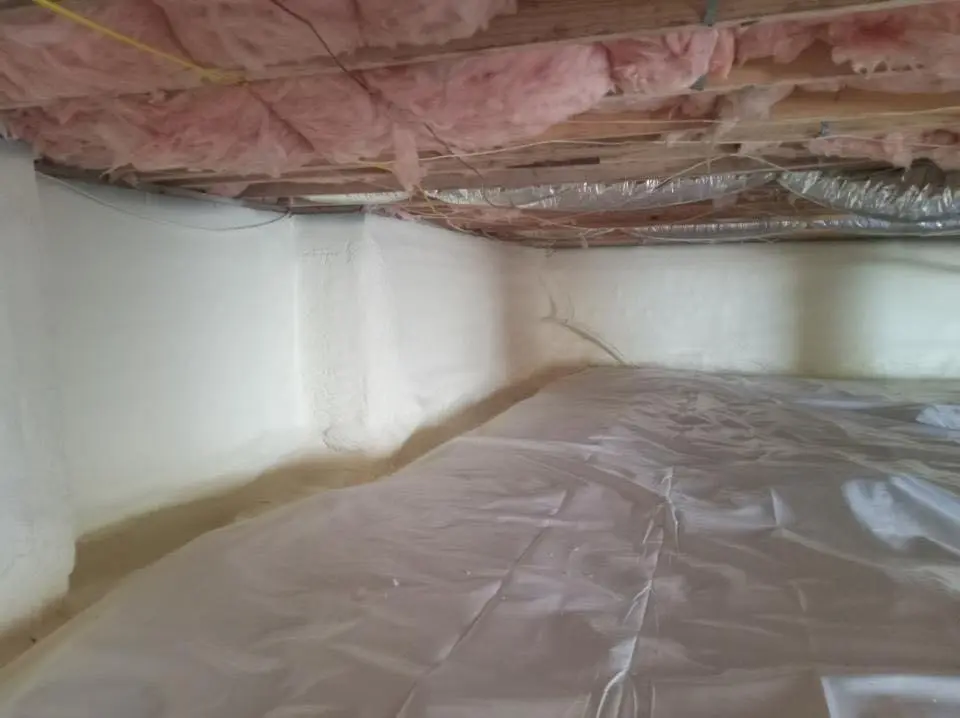 Crawl space encapsulation with closed-cell spray foam for Metal Roof Coating in Idabel
